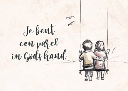 Je bent een parel in Gods hand - kaart