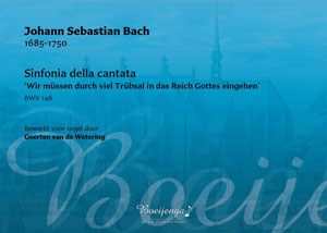 Sinfonia della cantata - Notenschrift