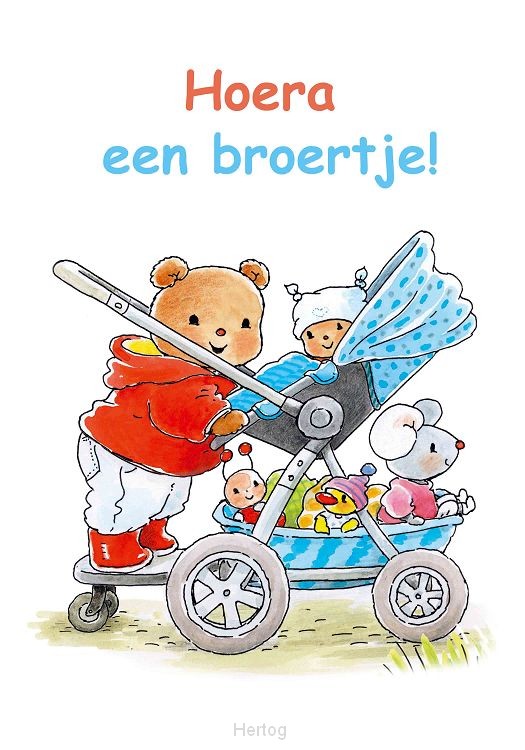 Bobbi hoera een broertje!  - kaart